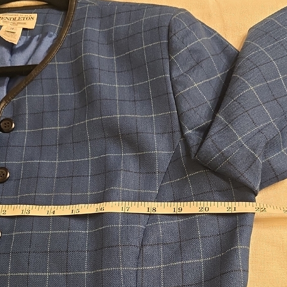 Pendleton Blue Checkered Blazer - Picture 7 of 13